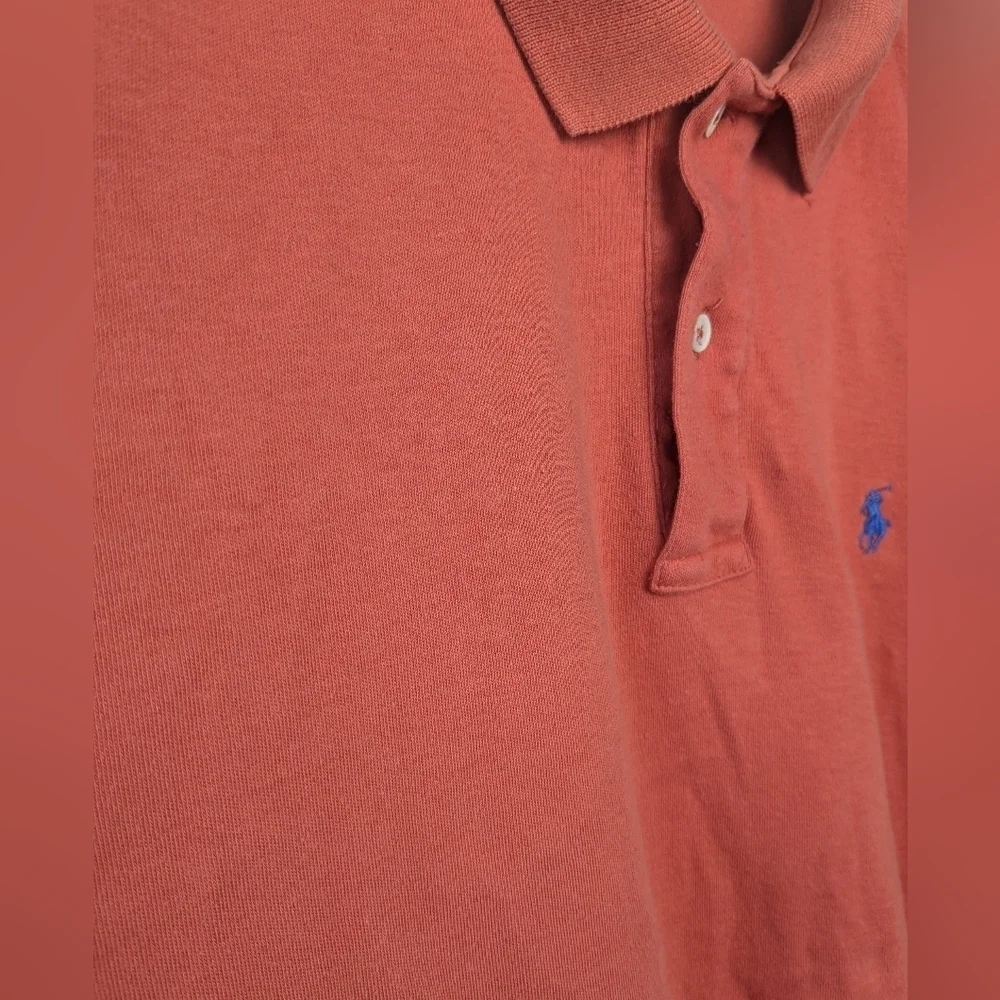VINTAGE Polo Ralph Lauren Men Polo Shirt Made In USA 100% Cotton Size L - Picture 3 of 8